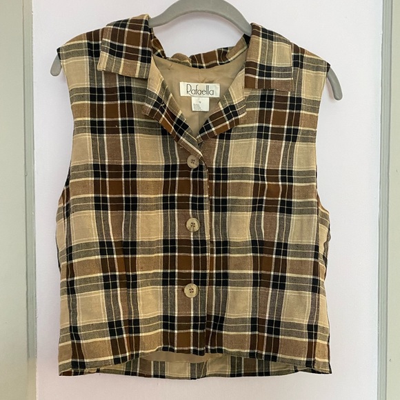 plaid mini vest - Picture 3 of 4